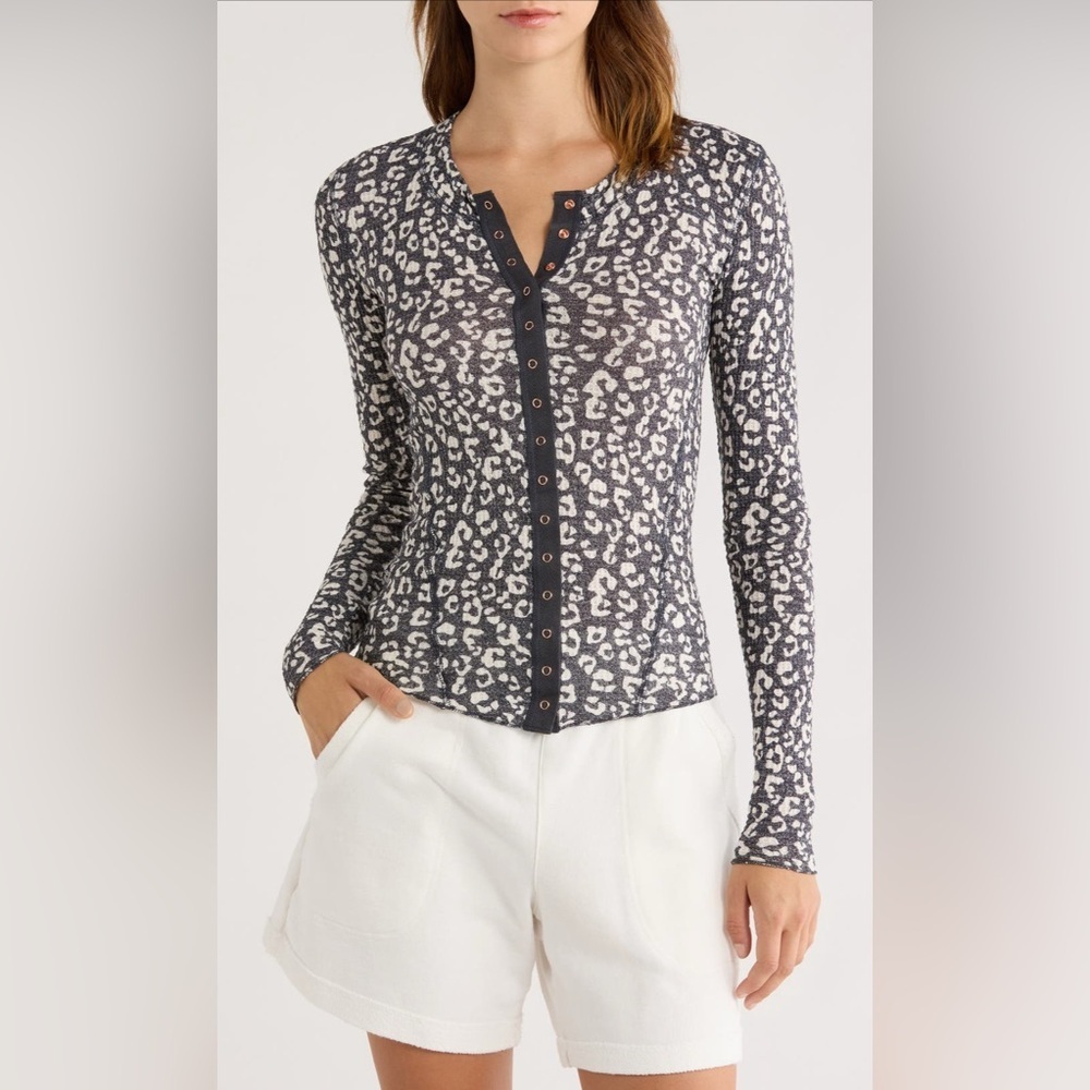 Going Places Cardi NWOT charcoal combo